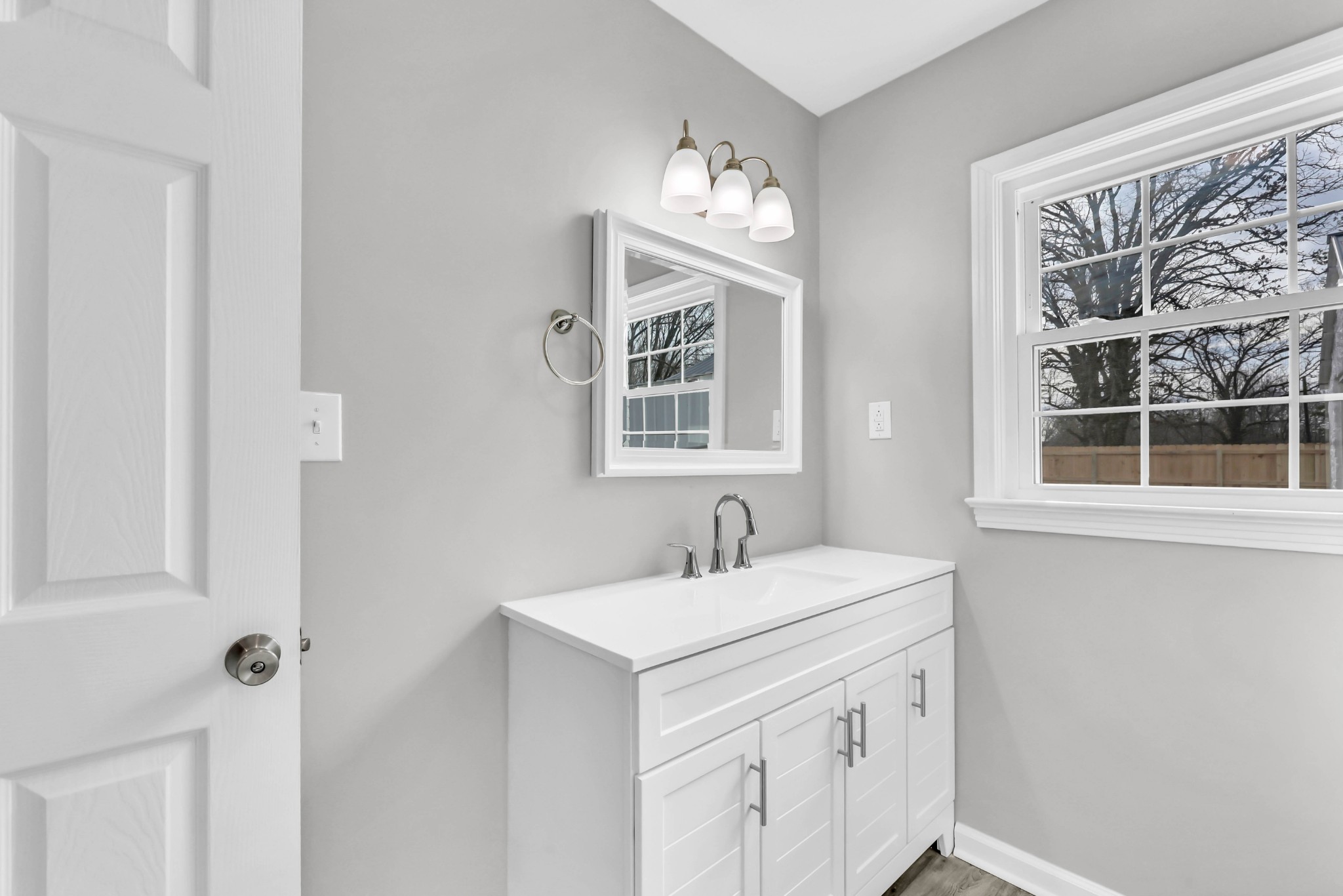3436 State Highway 48 Cunningham, TN 37052 - Photo 26 of 45 a bathroom with a sink and a mirror