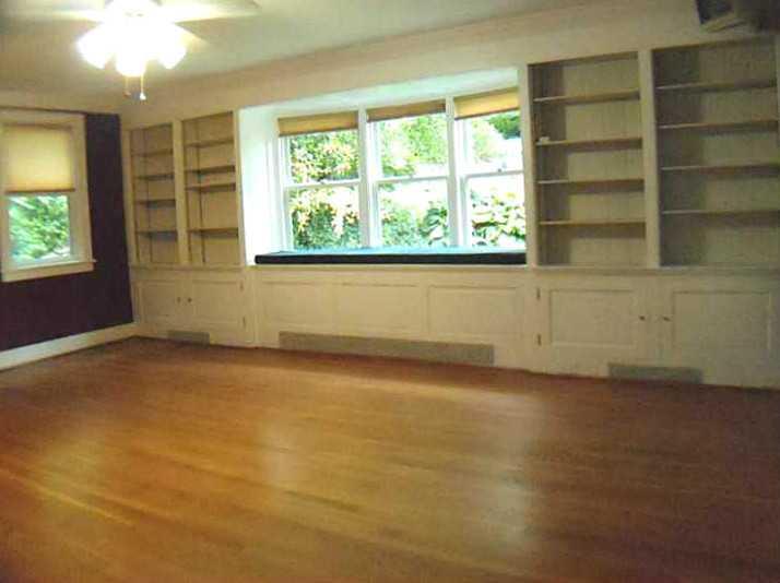 326 Castlegate Road Forest Hills, PA 15221 - Photo 7 of 25 Living Room. Enter into a large living room with built in book shelves and plenty of light and hardwood floor