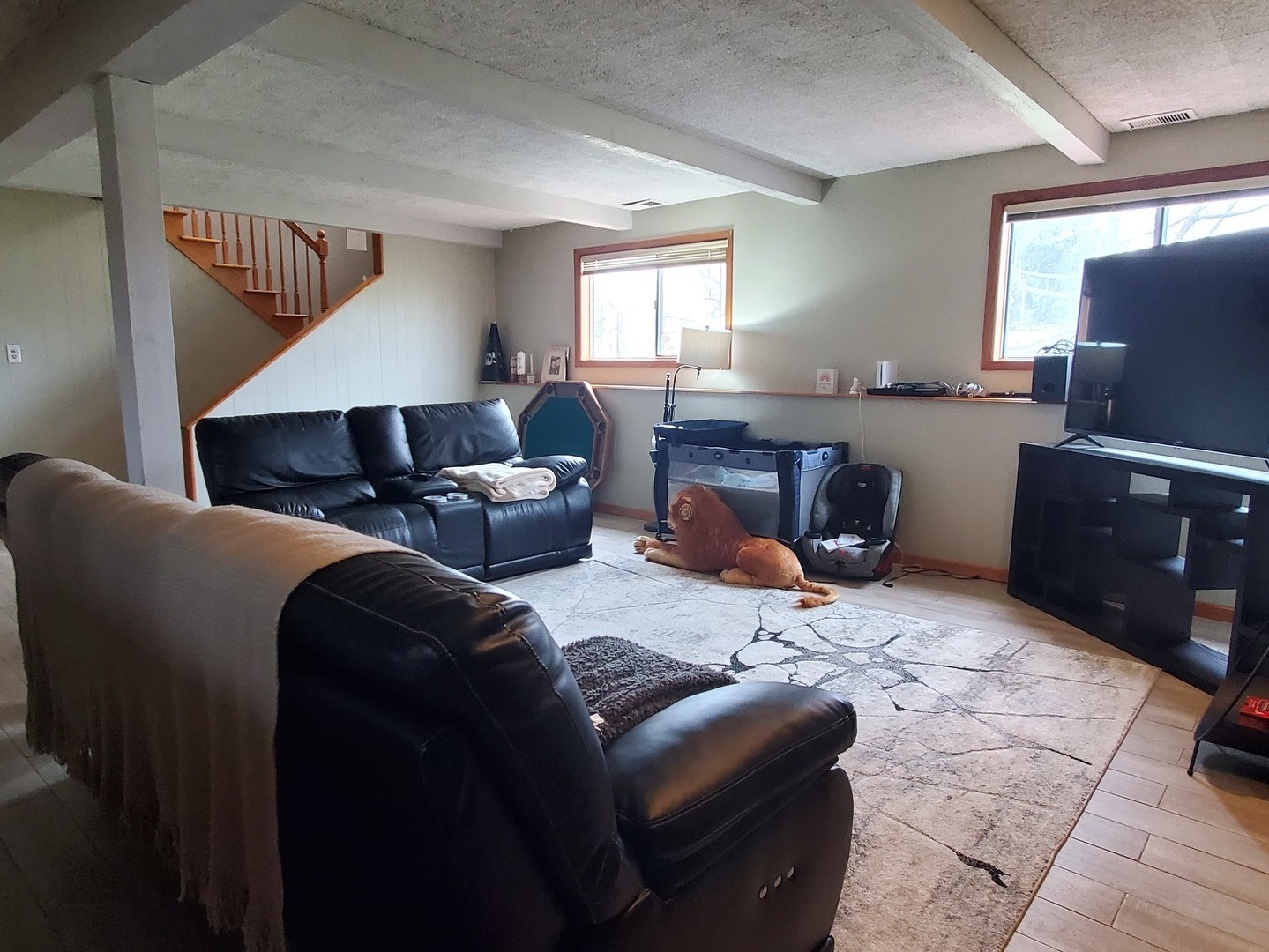 153 Fletcher Drive Wheeling, IL 60090 - Photo 13 of 22 a living room with furniture and a flat screen tv