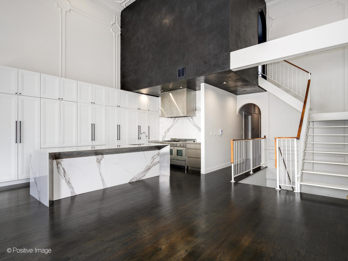 33 North Morgan Street, Unit PH Chicago, IL 60607 - Photo 5 of 24 a view of a living room with stair