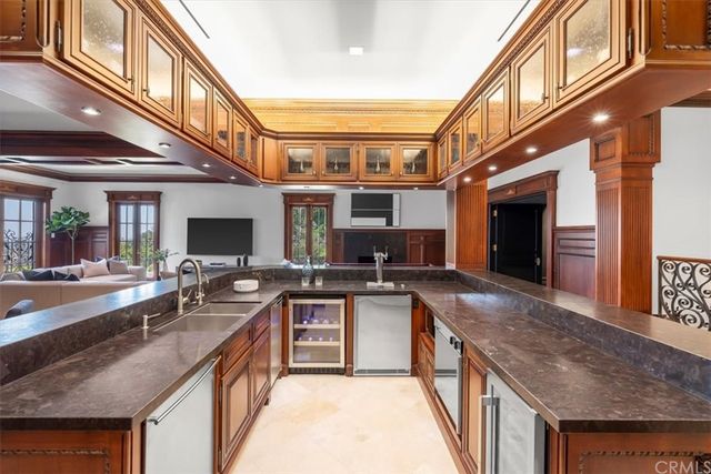 a projector room with furniture