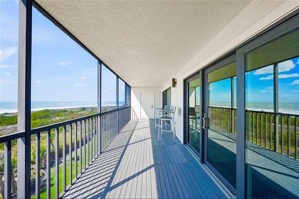 420 Beach Road, Unit 606 Sarasota, FL 34242 - Photo 12 of 83 a view of balcony with wooden floor