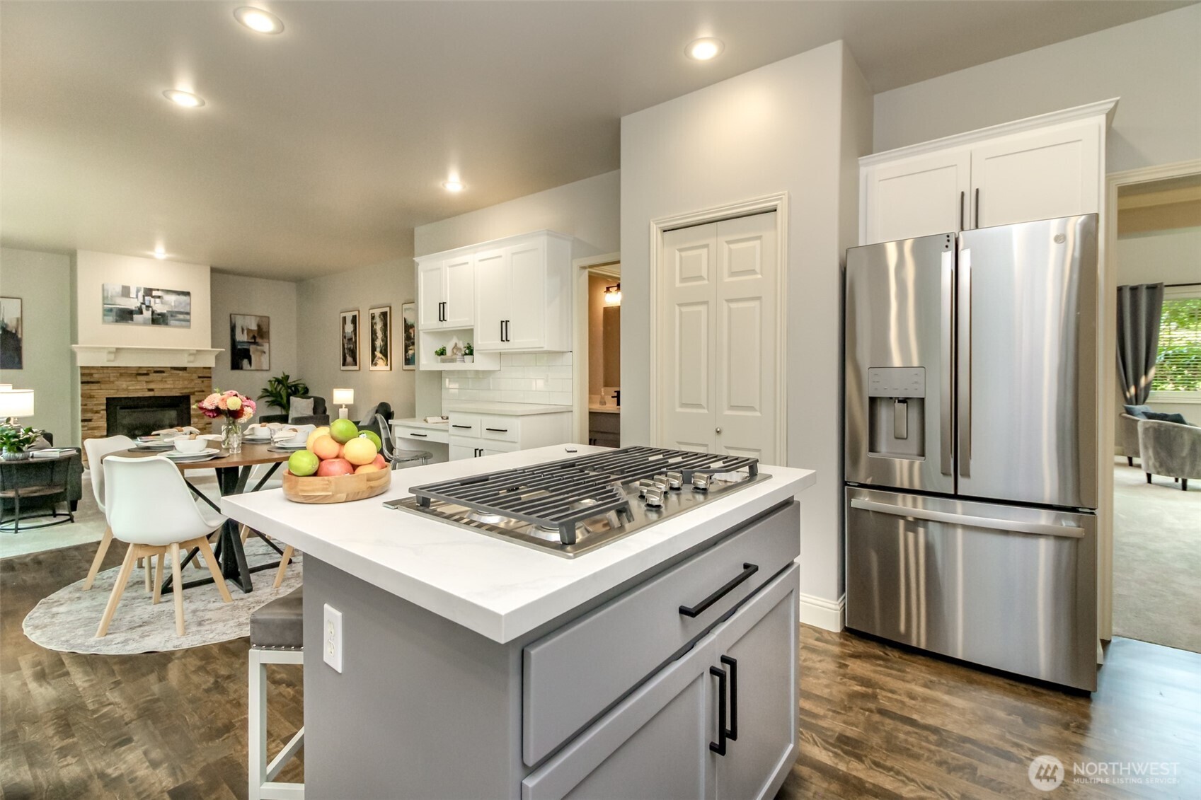 1913 Northeast 32nd Street Renton, WA 98056 - Photo 14 of 40 a kitchen with a refrigerator a stove a sink and a refrigerator
