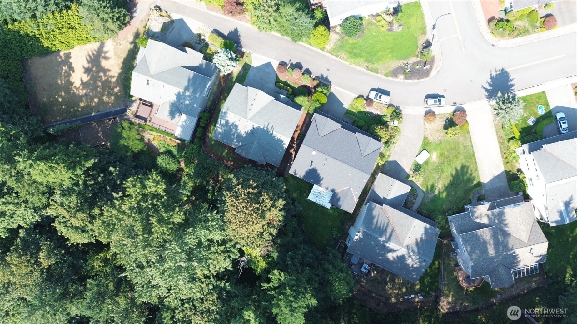 1913 Northeast 32nd Street Renton, WA 98056 - Photo 37 of 40 an aerial view of a house with a yard and garden