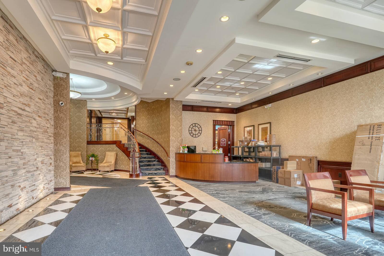 1391 Pennsylvania Ave. Southeast, Unit 331 Washington, DC 20003 - Photo 25 of 29 Elegant lobby with classic design elements.