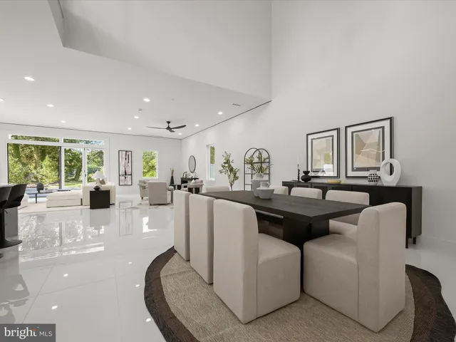 a view of a balcony with wooden floor