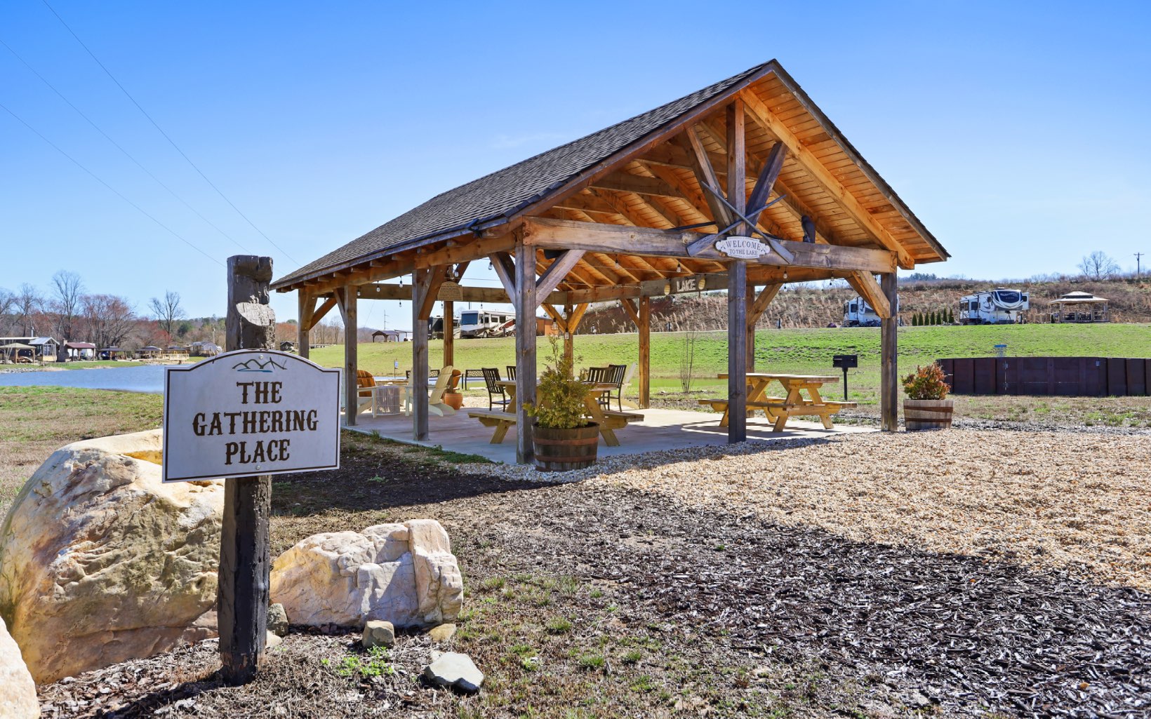 Meadow Hill Morganton, GA 30560 - Photo 8 of 30 a view of a street with a bench in front of it
