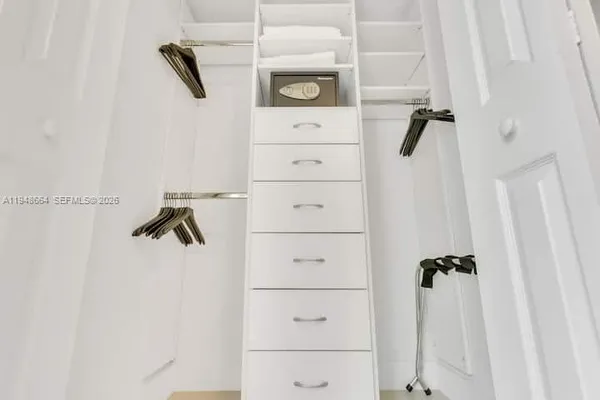 a view of walk in closet