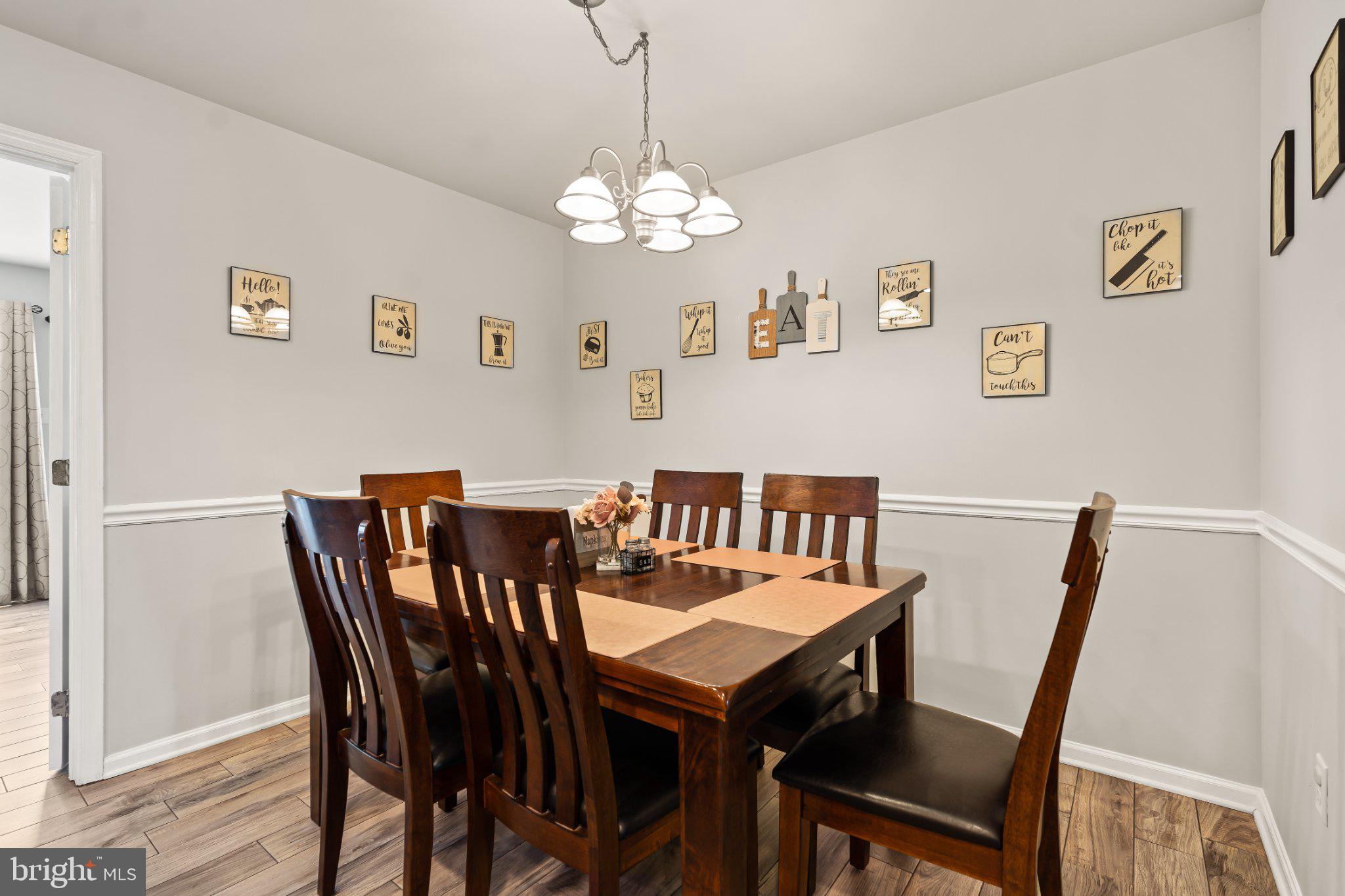 128 Sentry Ridge Smithsburg, MD 21783 - Photo 7 of 41 a view of a dining room with furniture and chandelier