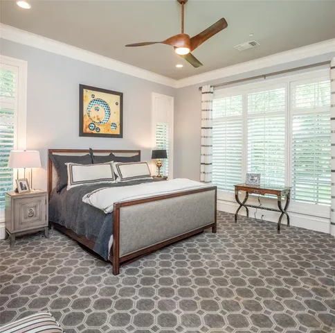 a view of backyard with trampoline