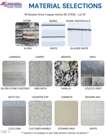 $366,200 | 16 Decatur Drive, Fuquay-Varina, NC 27526