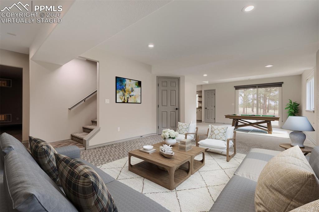 16755 Winchester Road Colorado Springs, CO 80908 - Photo 32 of 50 Virtually staged game room.