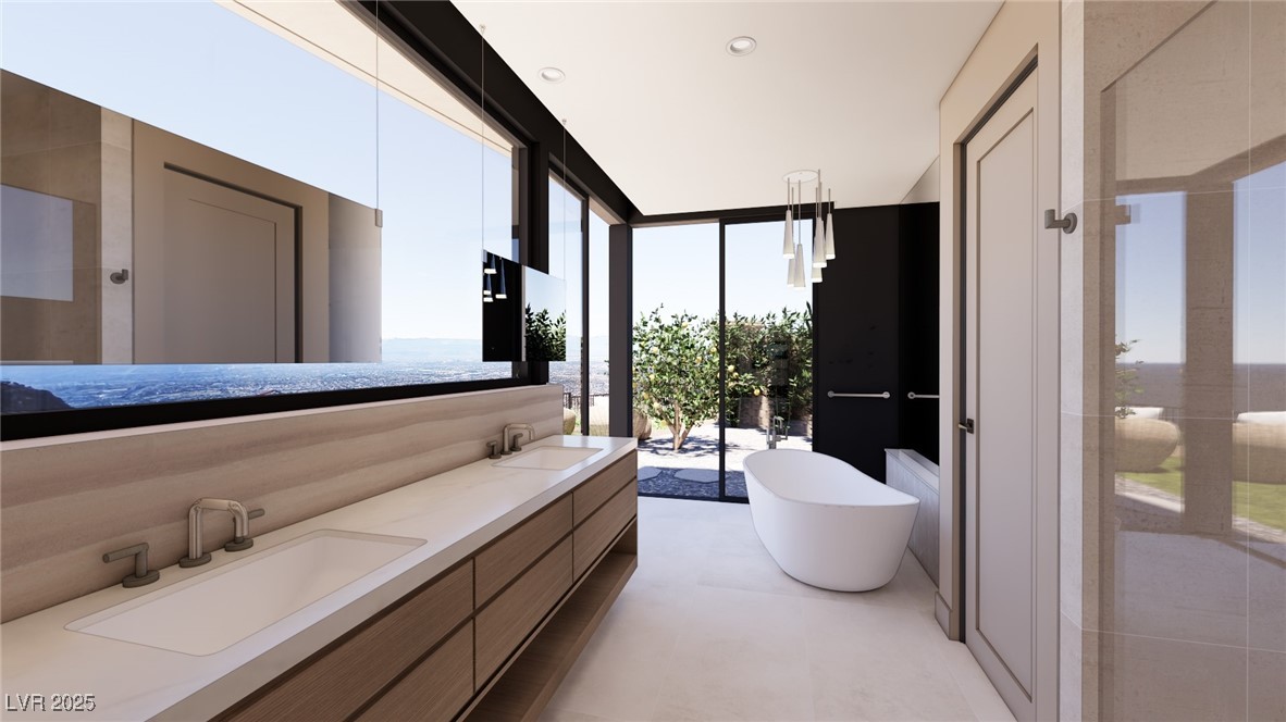 555 Grand Rim Drive Henderson, NV 89012 - Photo 18 of 20 (Virtual Rendering) Jr. Suite bathroom.