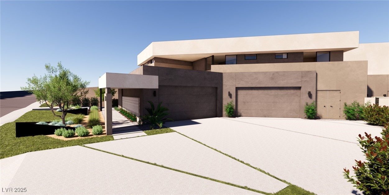 555 Grand Rim Drive Henderson, NV 89012 - Photo 8 of 20 (Virtual Rendering) 4-car garage w/ grand driveway.