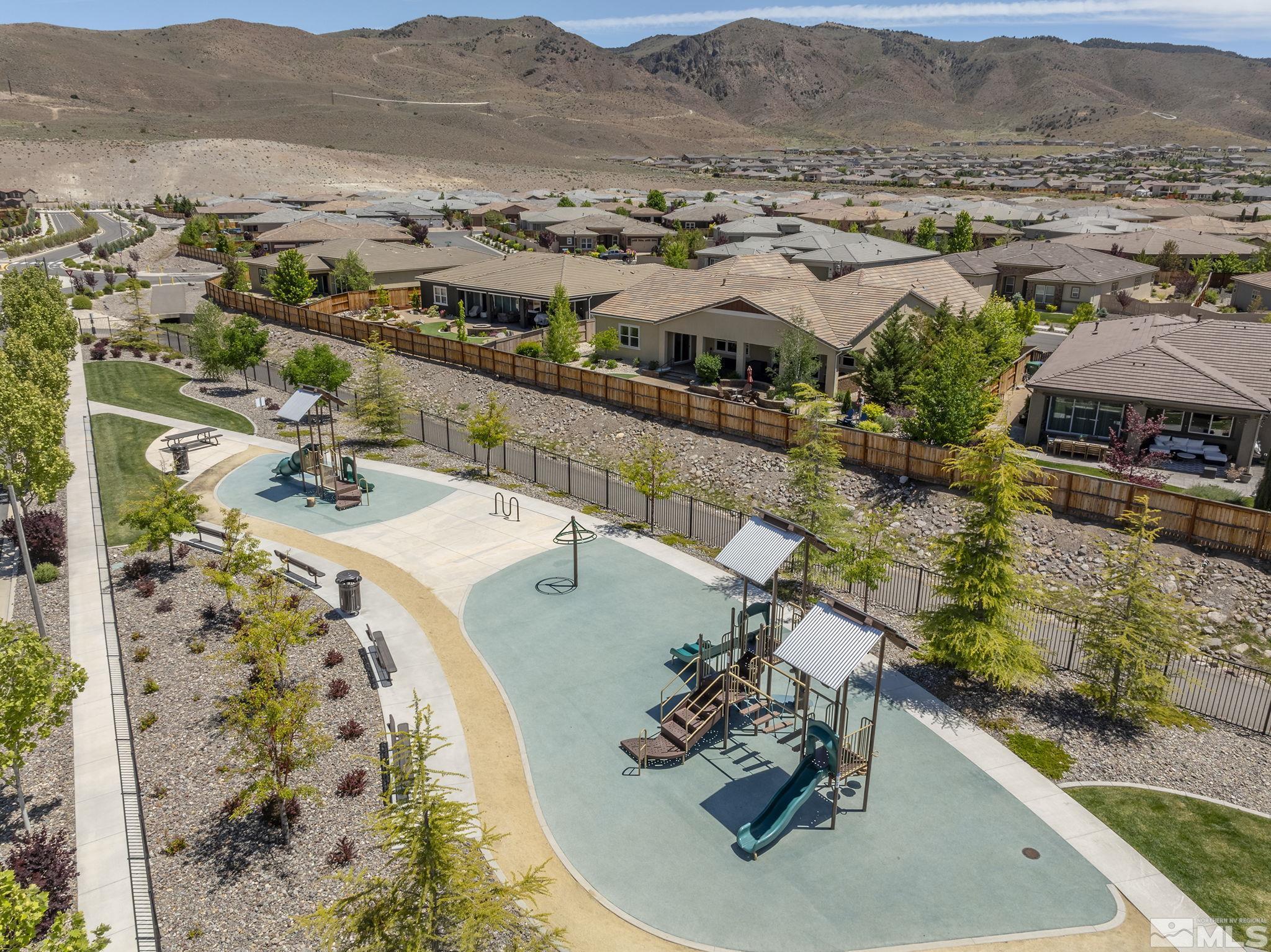 3080 Show Jumper Lane Reno, NV 89521 - Photo 39 of 40 an aerial view of a house having yard
