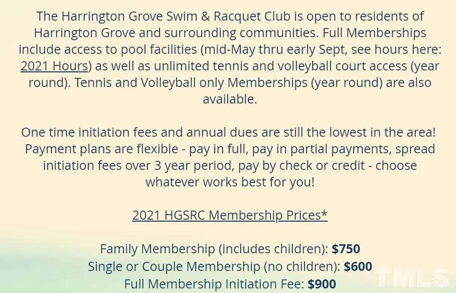 5205 Covington Bend Drive Raleigh, NC 27613 - Photo 14 of 16 Info for the Harrington Grove Swim & Racket Club