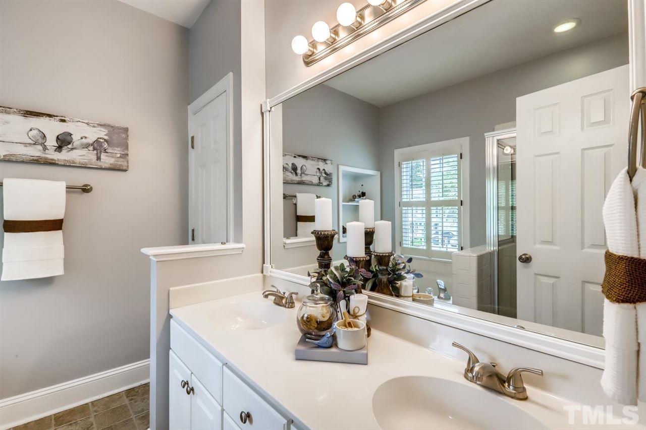 5205 Covington Bend Drive Raleigh, NC 27613 - Photo 16 of 16 Everything you have ever wished for in this awesome owners bath! DUAL vanities, WATER closet, GARDEN tub and roomy WALK-IN shower! You will love this floor plan!