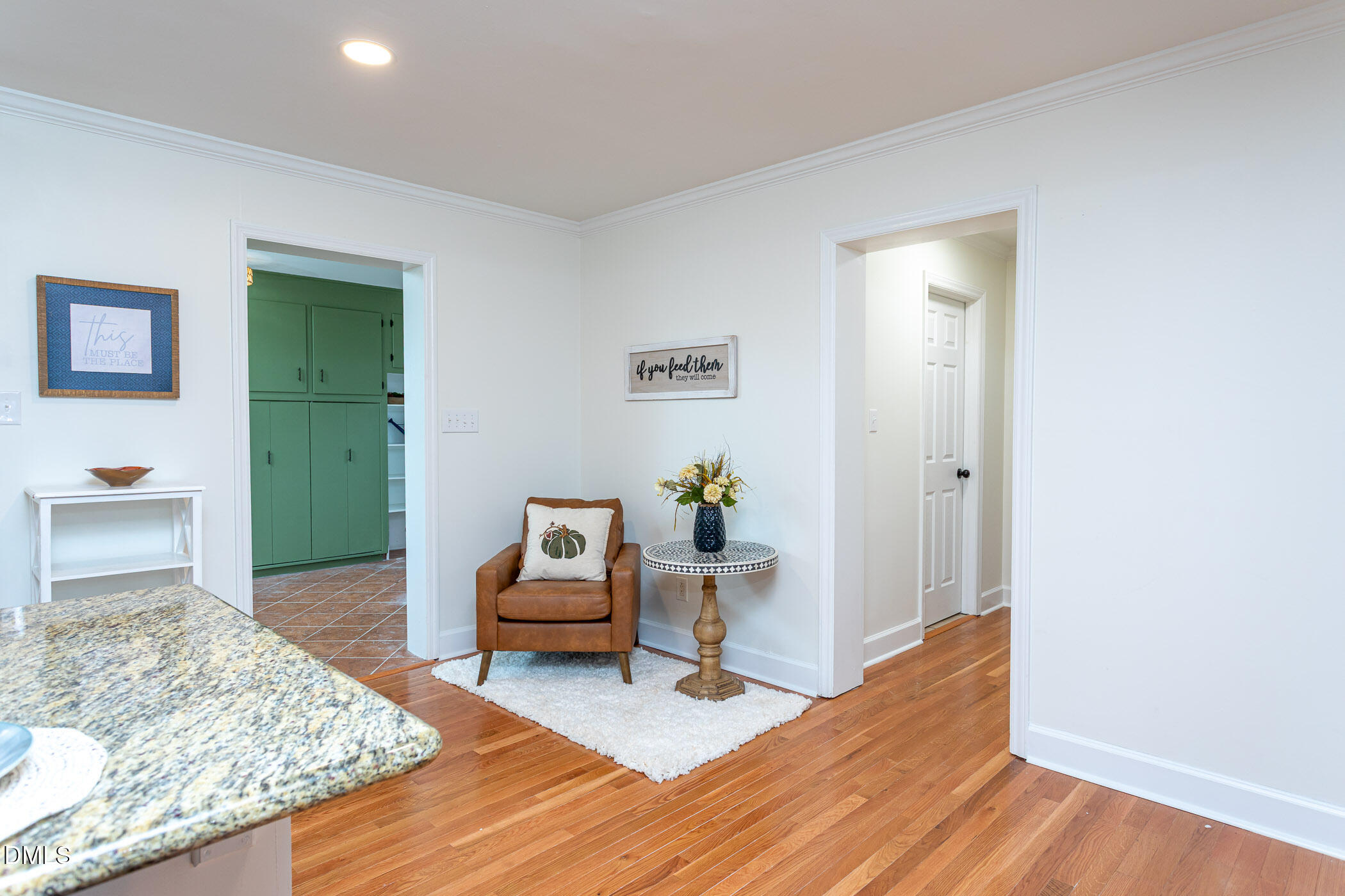 641 Rocky Ford Road Louisburg, NC 27549 - Photo 12 of 40 a living room with furniture and a wooden floor