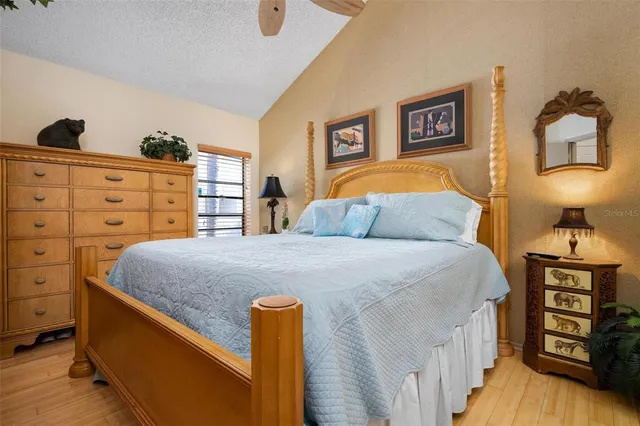 a swimming pool with chairs