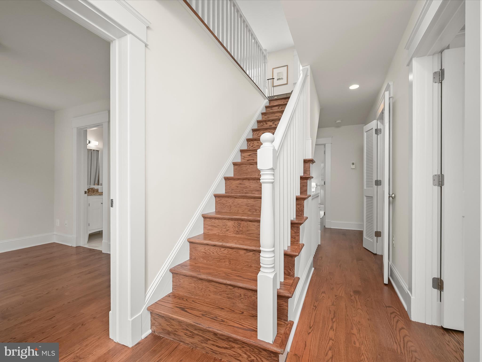3118 17th Street North Arlington, VA 22201 - Photo 49 of 96 a view of a hallway with wooden floor and entryway