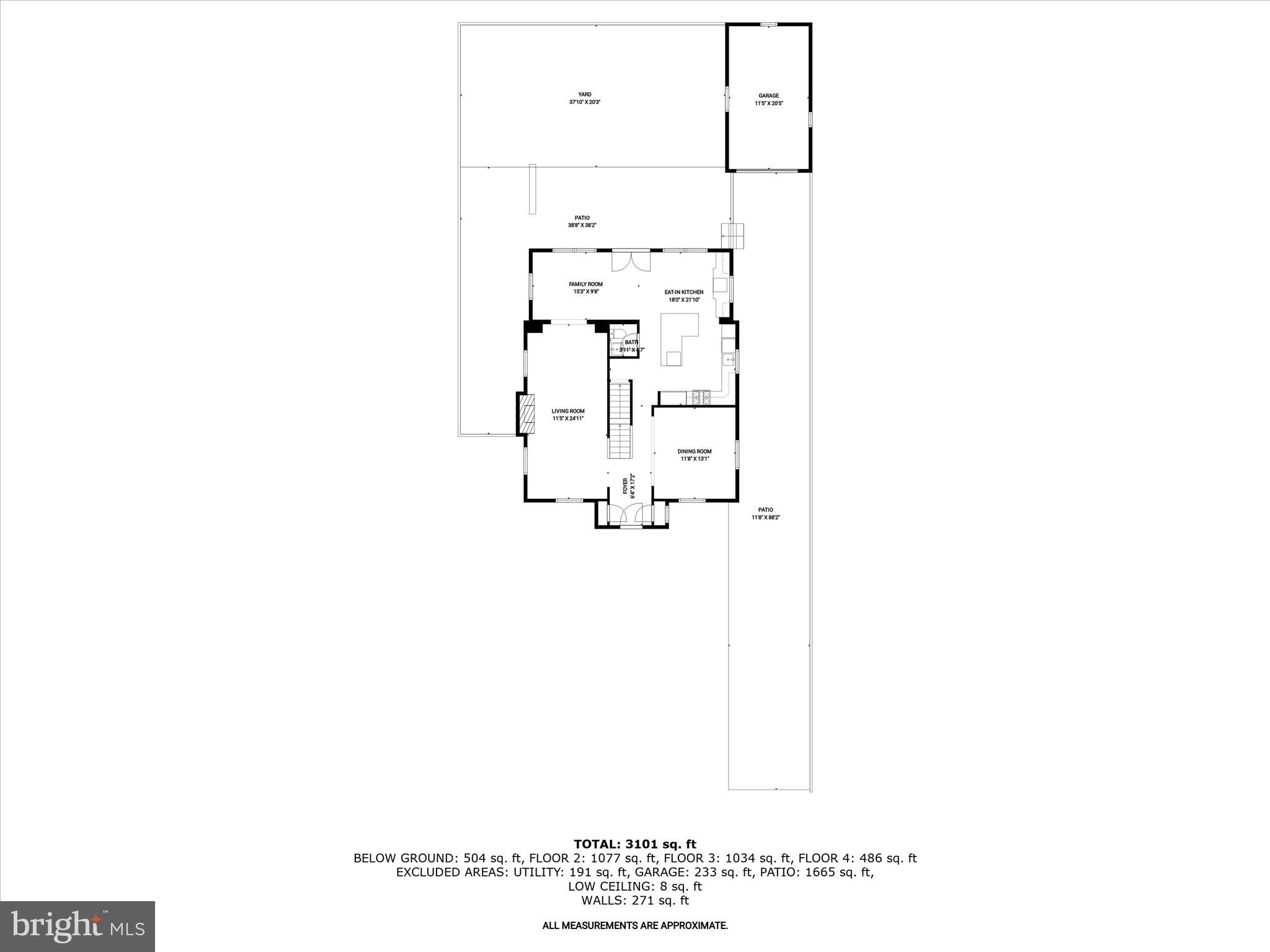 3118 17th Street North Arlington, VA 22201 - Photo 93 of 96 Main level Floor plan
