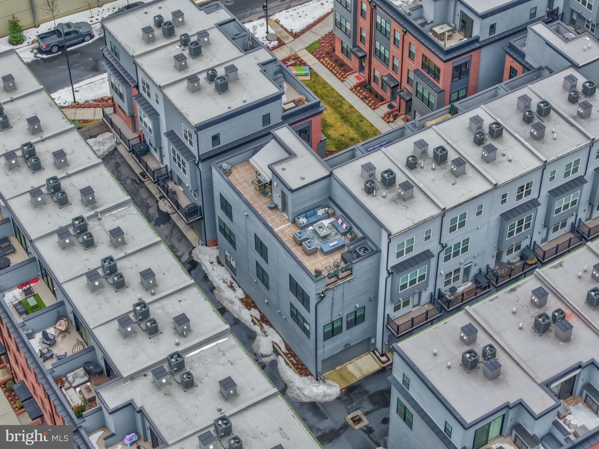 11236 Faraday Park Drive Reston, VA 20190 - Photo 56 of 74 Another drone video of the end unit with terrace.