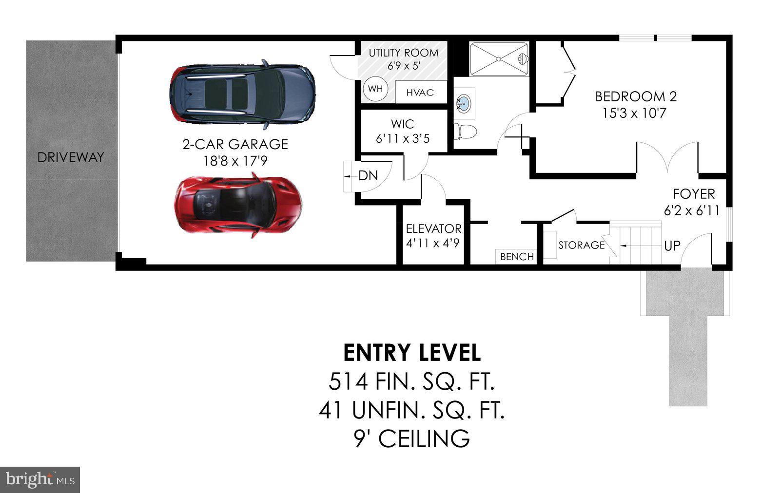 11236 Faraday Park Drive Reston, VA 20190 - Photo 72 of 74 Entry Level Floor Plan: 11236 Faraday Park Drive.