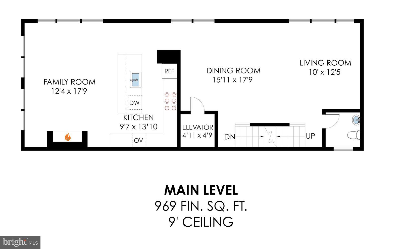 11236 Faraday Park Drive Reston, VA 20190 - Photo 73 of 74 Main Level Floor Plan: 11236 Faraday Park Drive.