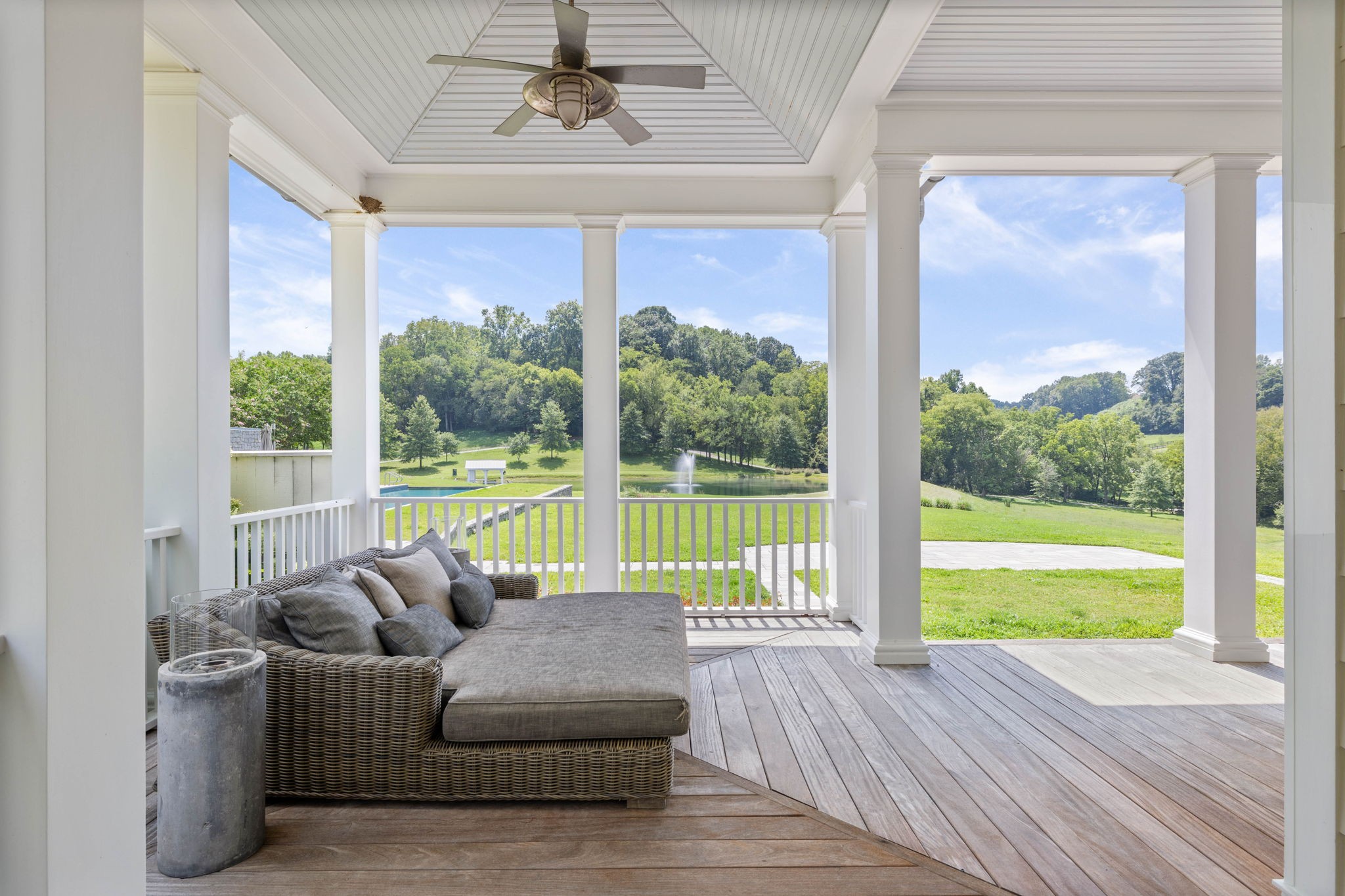 3385 Bailey Road Franklin, TN 37064 - Photo 37 of 56 a living room with furniture and a floor to ceiling window