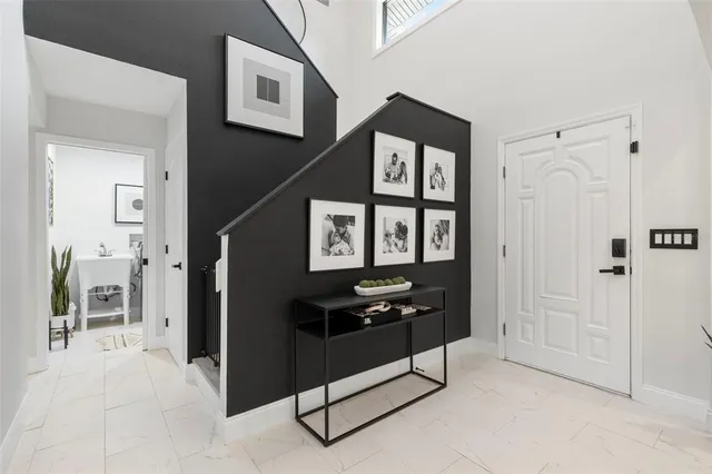 a bed room with a bed and a couch