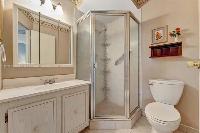 a bedroom with a bed and furniture