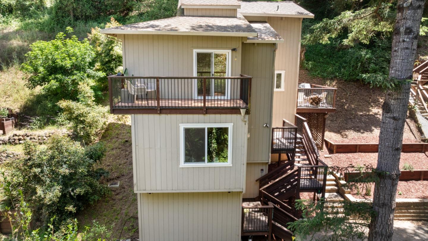 140 Baker Road Aptos, CA 95003 - Photo 50 of 62 a view of a house with backyard and balcony