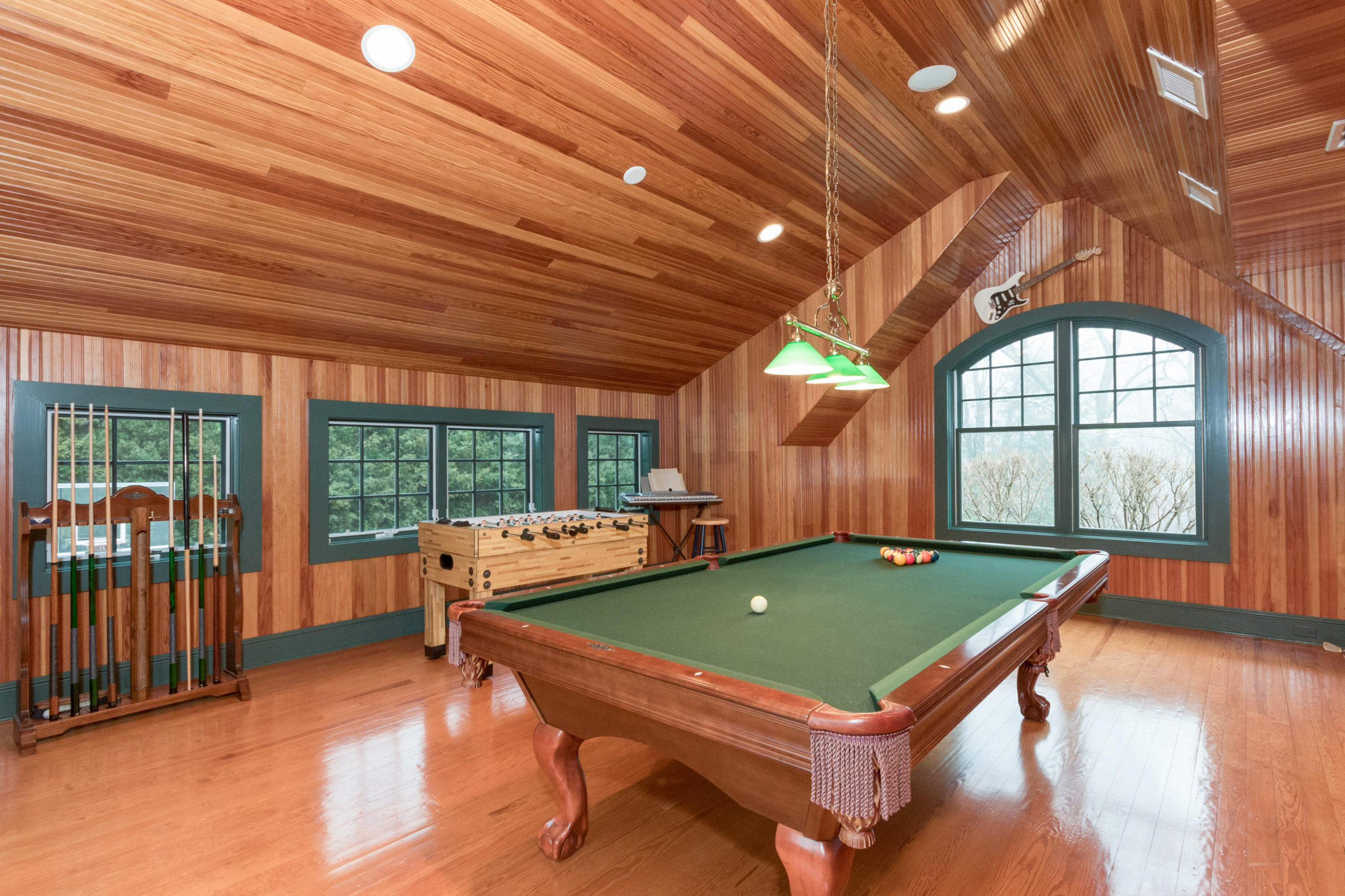 783 Valley Road New Canaan, CT 06840 - Photo 22 of 28 a room with pool table and windows