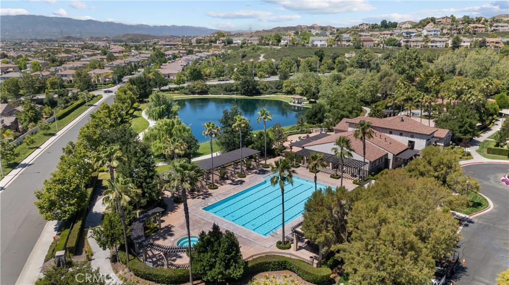 29350 Las Brisas Road Valencia, CA 91354 - Photo 67 of 75 an aerial view of a house with a lake view