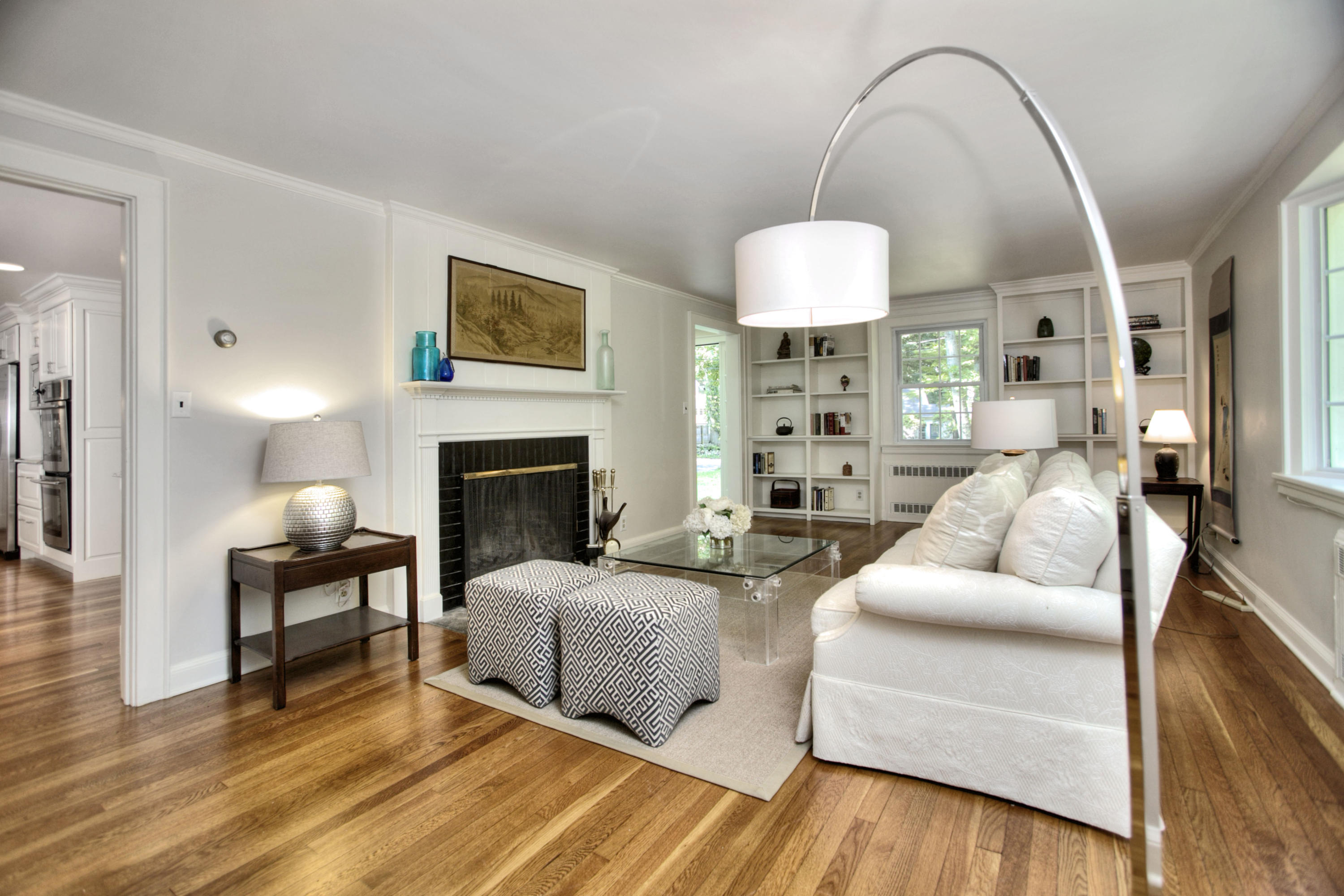 28 Fairmead Road Darien, CT 06820 - Photo 3 of 21 a living room with furniture and a fireplace