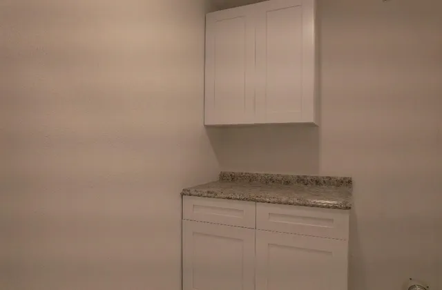 a view of a bathroom with a glass door