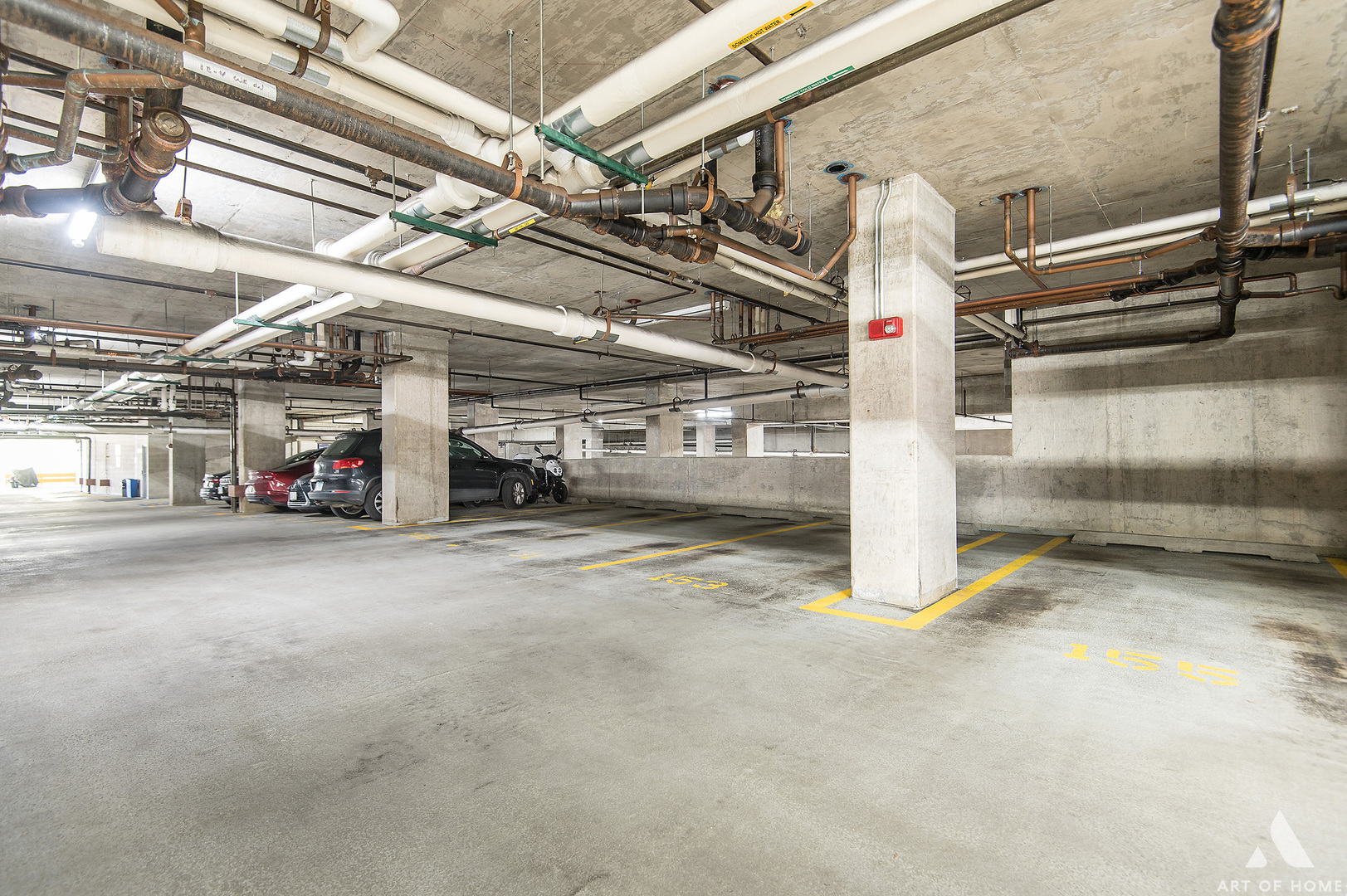 901 West Madison Street, Unit 407 Chicago, IL 60607 - Photo 38 of 39 a view of parking garage with stairs