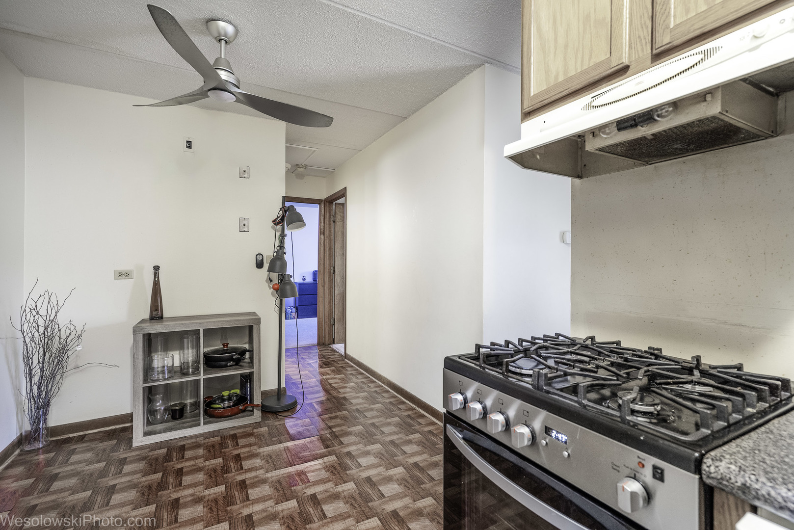 577 Fairway View Drive, Unit 1J Wheeling, IL 60090 - Photo 7 of 26 a kitchen with stainless steel appliances granite countertop a stove and a refrigerator