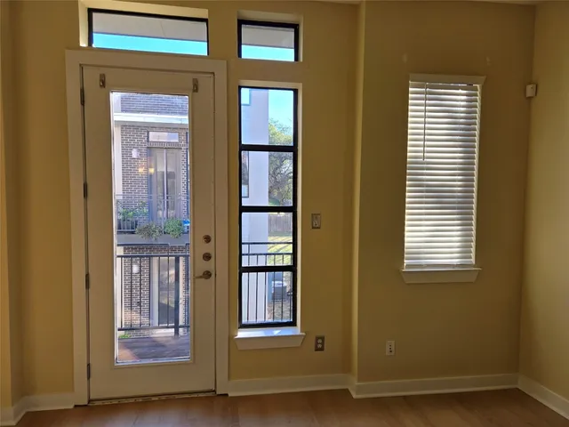a view of front door of house