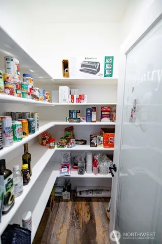 a room with storage and utility