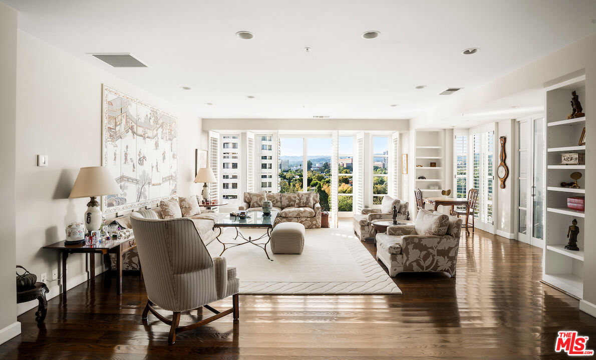 10580 Wilshire Boulevard, Unit 45 Los Angeles, CA 90024 - Photo 5 of 35 a view of a dining room with furniture window and wooden floor