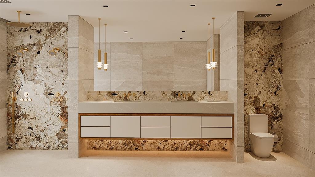 801 Bond Way Delray Beach, FL 33483 - Photo 3 of 14 a bathroom with a shower and a sink