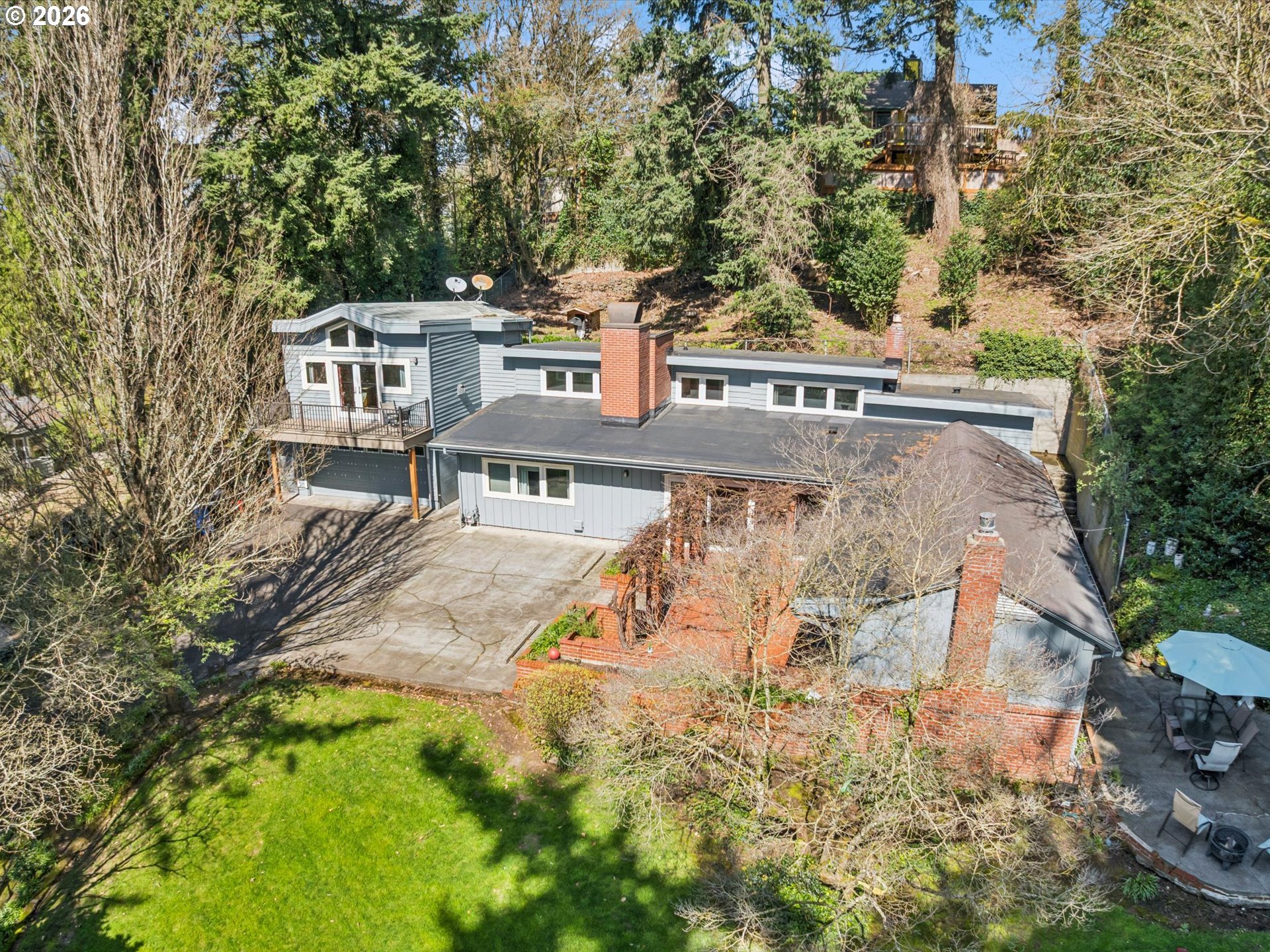 8401 Southwest Canyon Lane Portland, OR 97225 - Photo 14 of 48 aerial view of a house with a yard