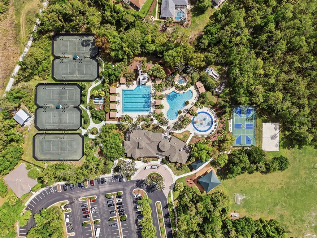 3311 Sisal Loop Wesley Chapel, FL 33544 - Photo 83 of 85 an aerial view of a house with garden space and street view