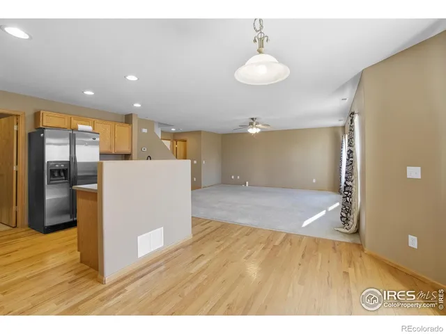 a view of kitchen and windows
