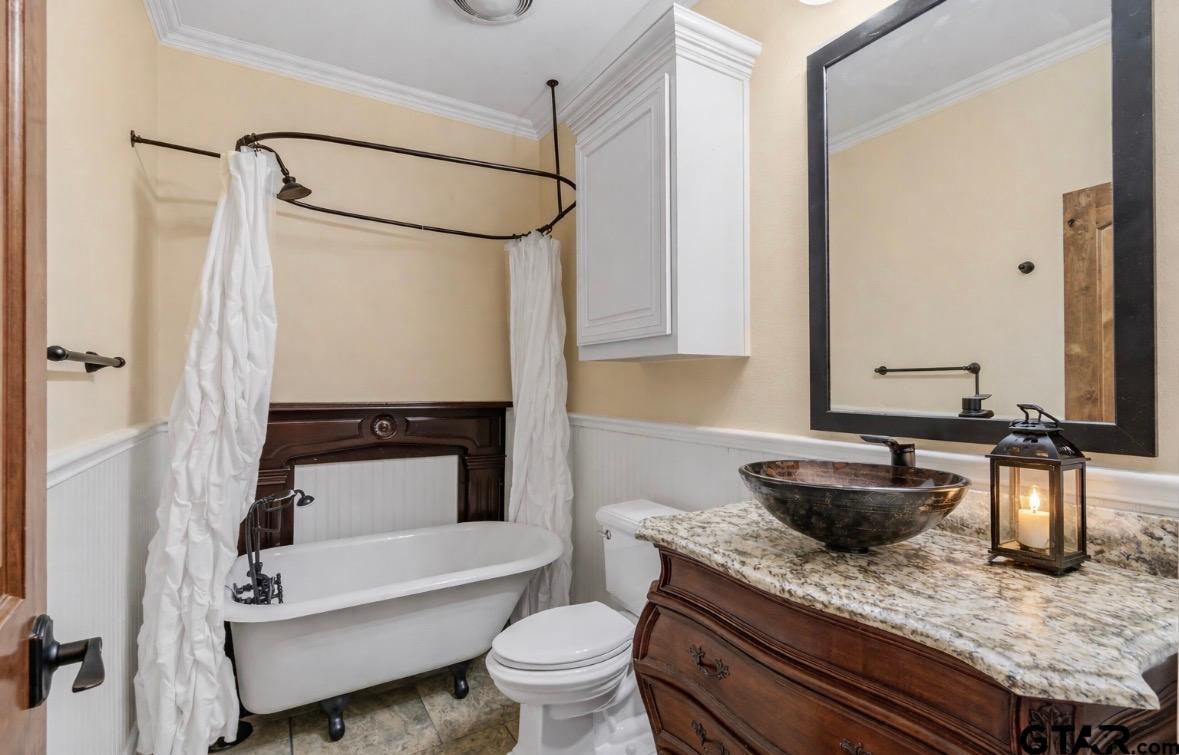 14740 Fm 1255 Canton, TX 75103 - Photo 13 of 40 a bathroom with a granite countertop sink toilet and shower