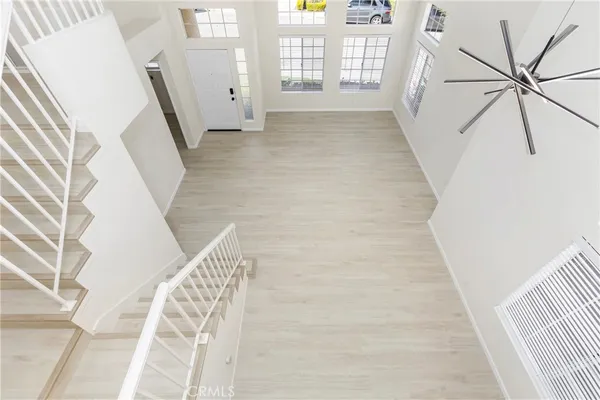 a view of an entryway with staircase