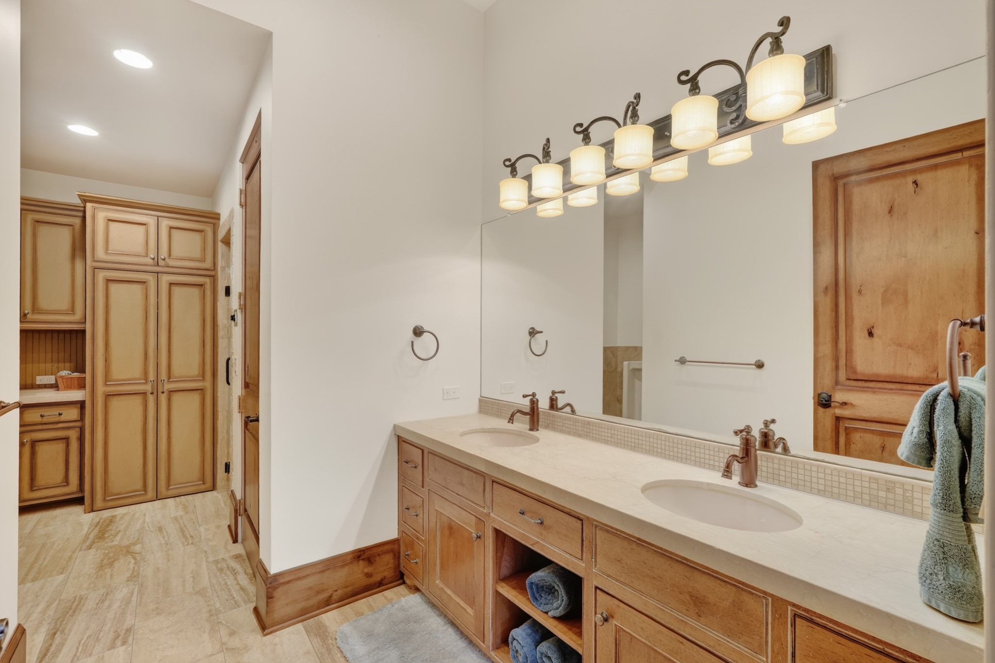 247 South Fazio Way Spring, TX 77389 - Photo 49 of 50 a bathroom with a sink vanity and a mirror