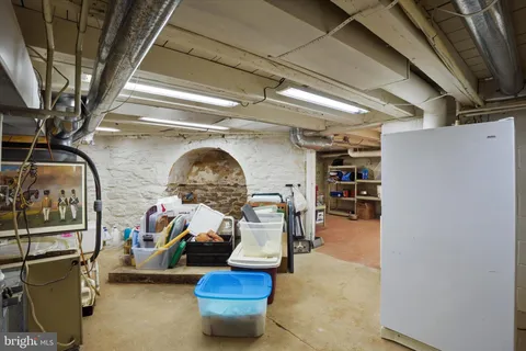 a view of storage and utility room