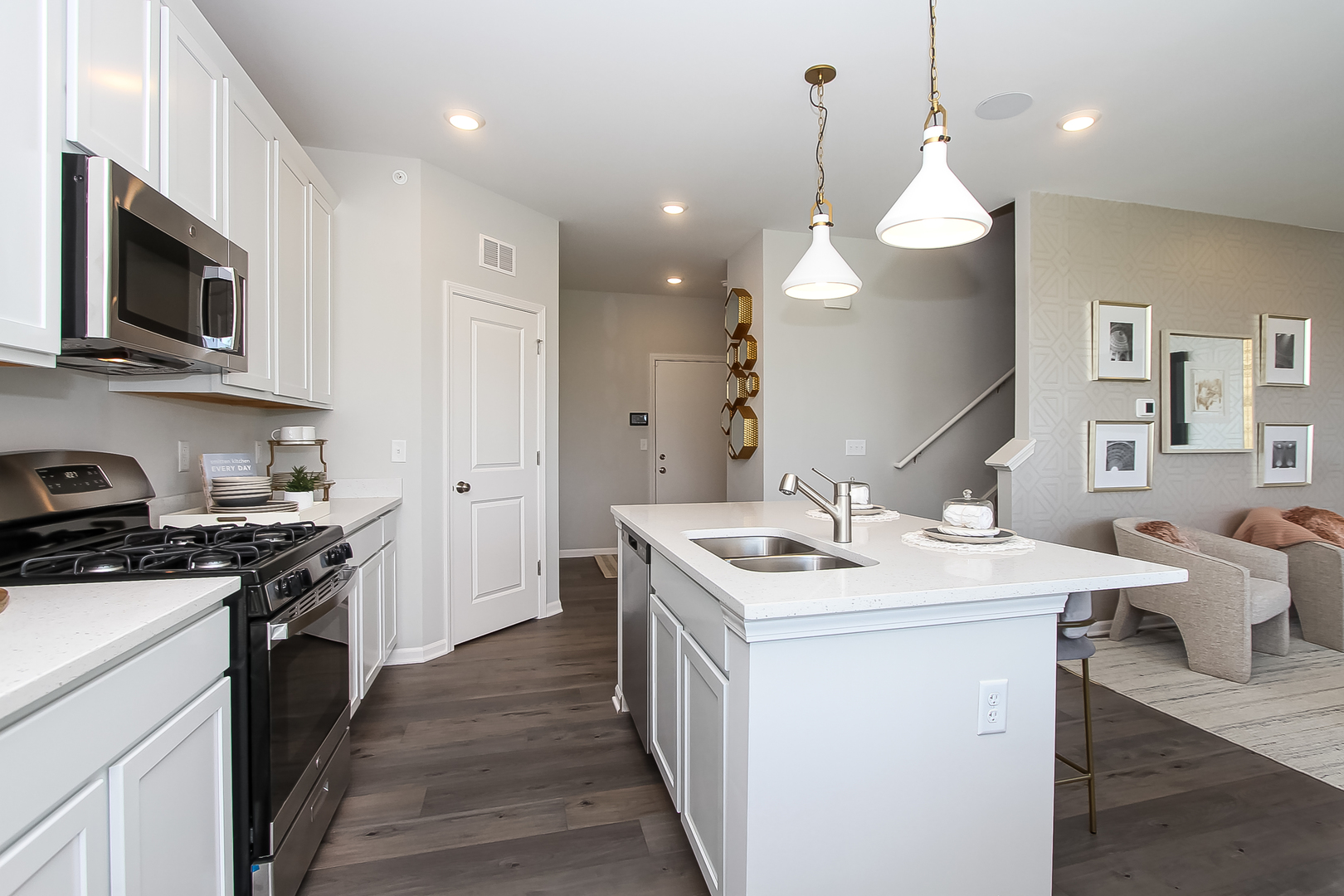 403 Comstock Road South Elgin, IL 60177 - Photo 11 of 31 a kitchen with a sink stove and microwave